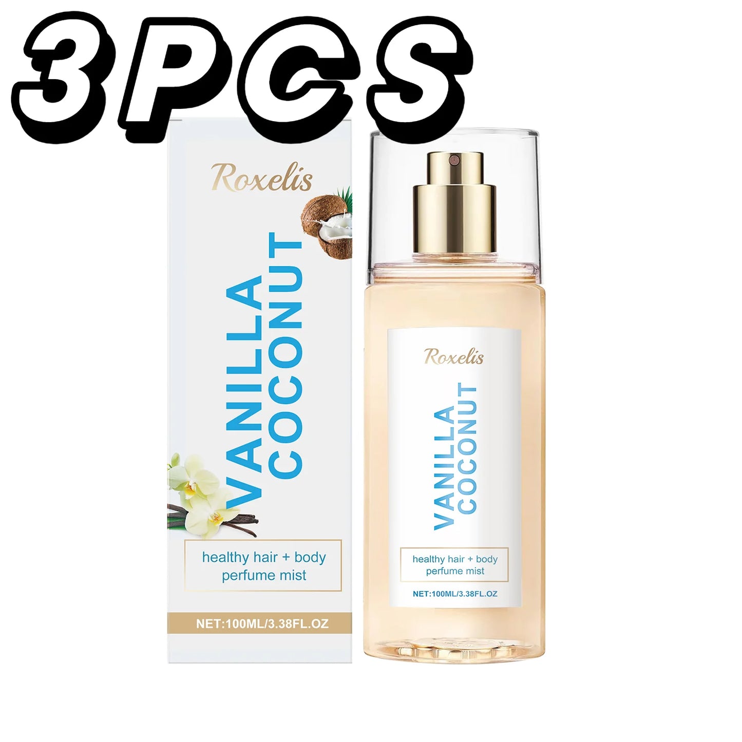 Coconut Vanilla Perfume
Mist | Light Tropical Body
Spray