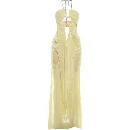 Aura Chain Halter Gown