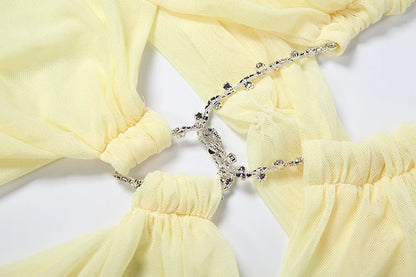 Aura Chain Halter Gown