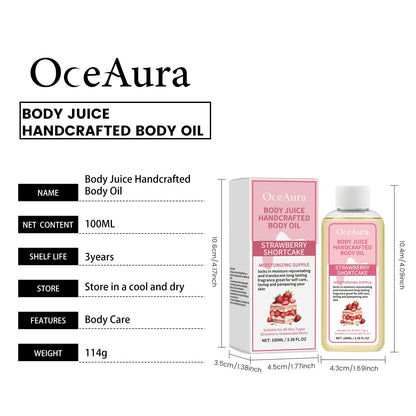 Strawberry Vanilla Body
Oil | Hydrating Glow Fragrance