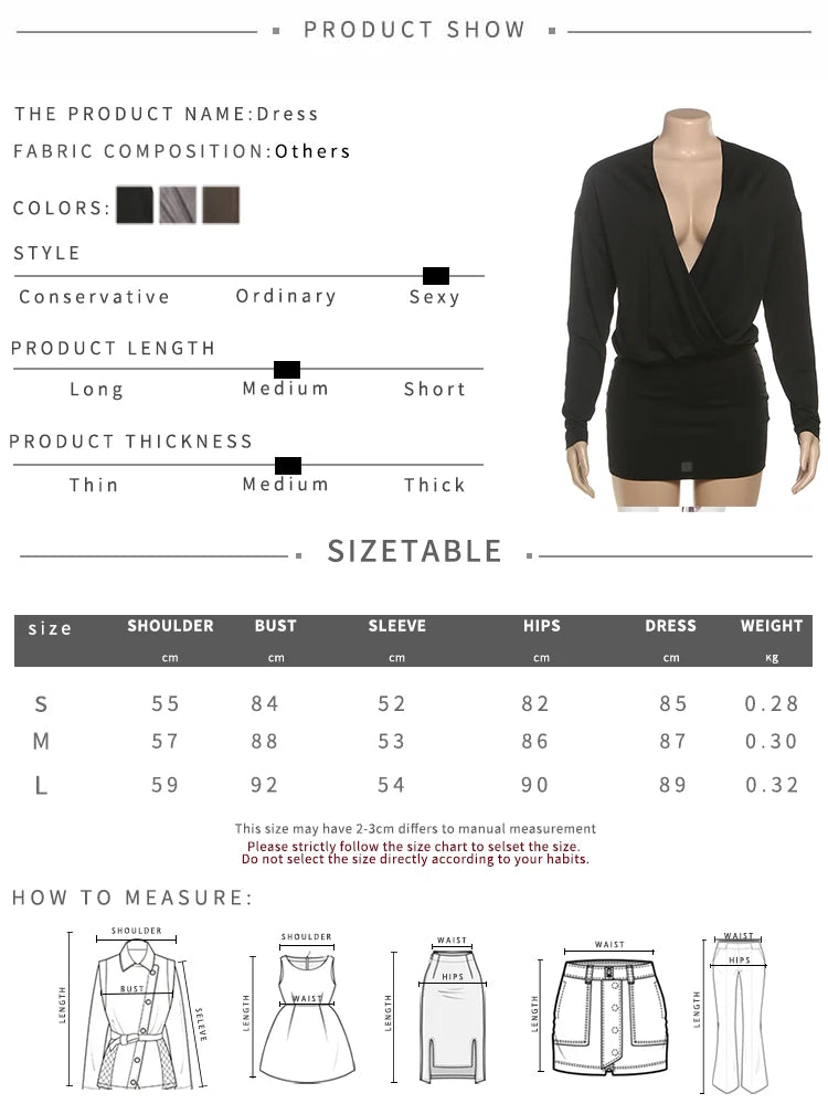 After Hours Deep V Mini
Dress