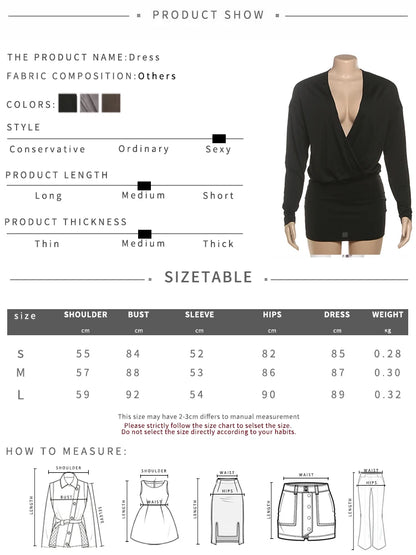 After Hours Deep V Mini
Dress