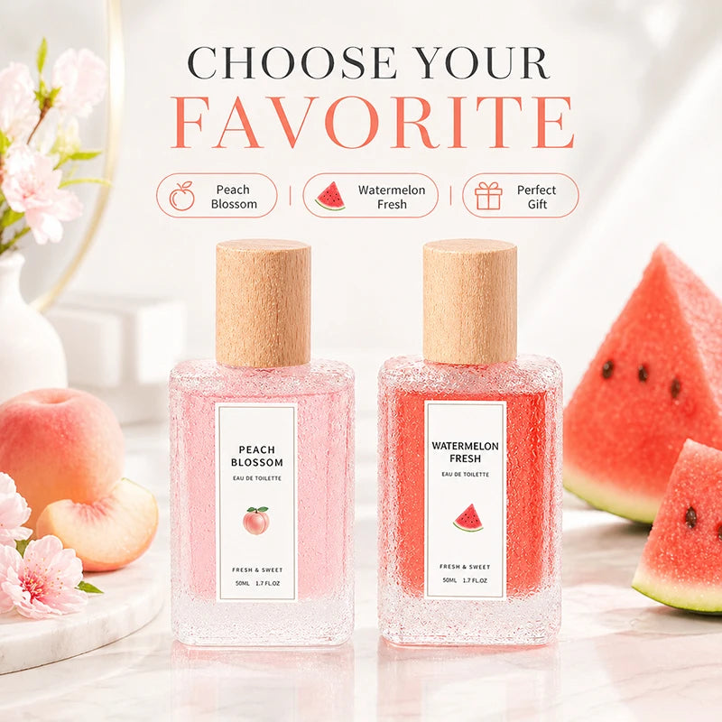 Peach & Watermelon Perfume
Oil Set | 2-Pack Mini Fragrance
