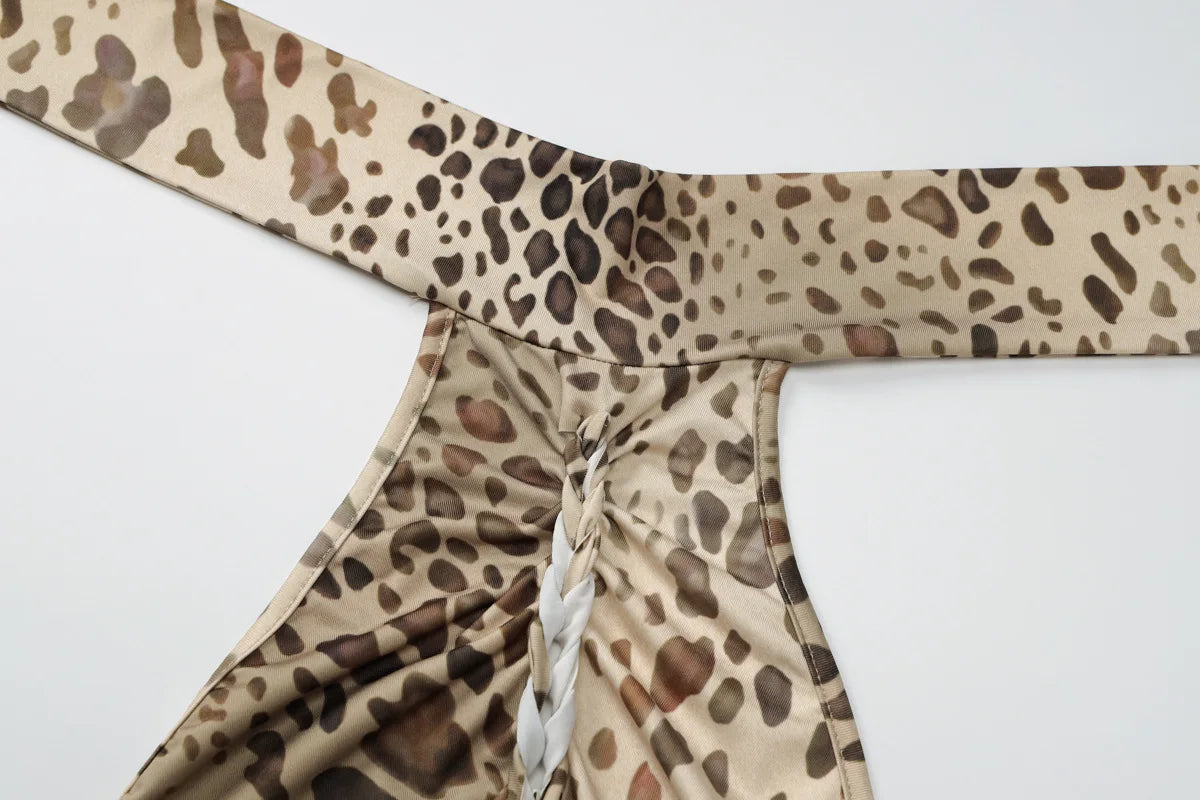 After Dark Leopard Maxi
Dress
