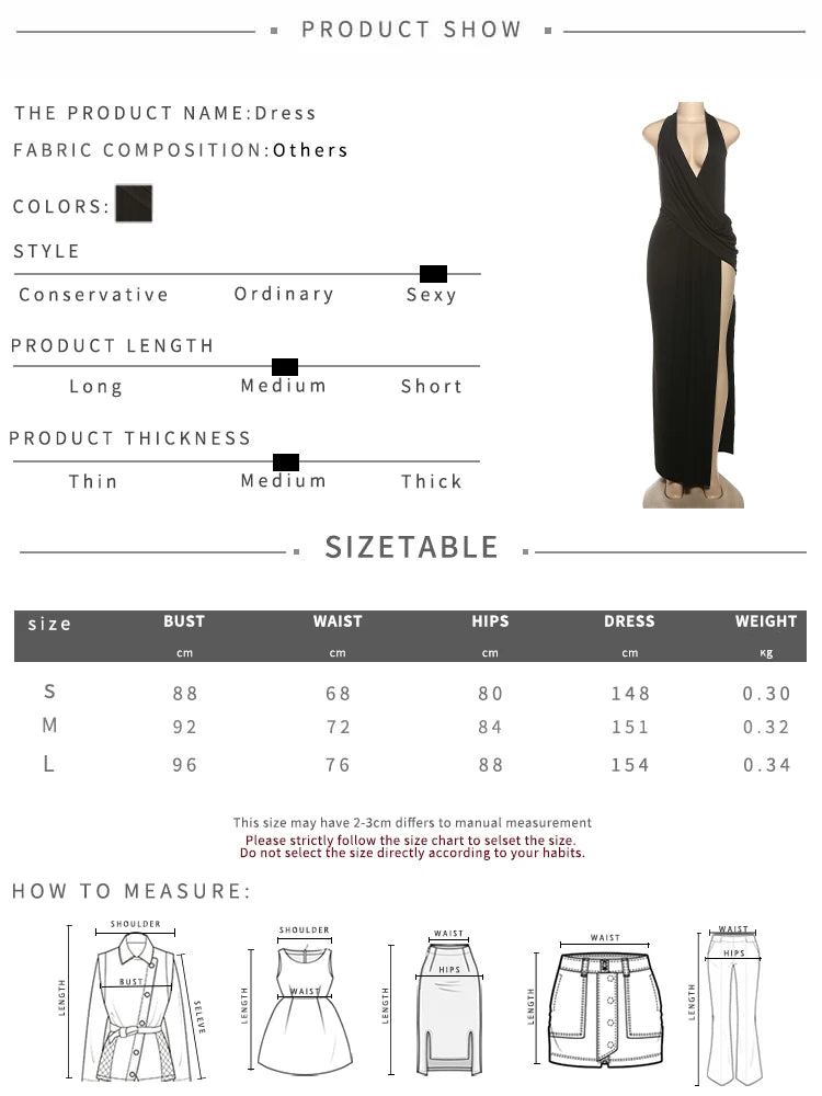 Vacay Halter Maxi Dress | Deep V Backless Summer Dress