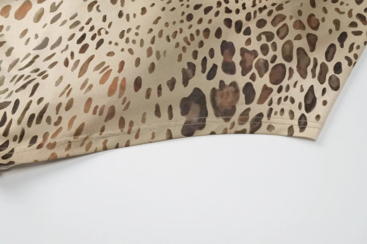After Dark Leopard Maxi
Dress