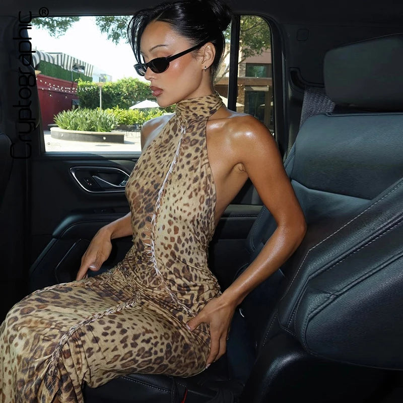 After Dark Leopard Maxi
Dress