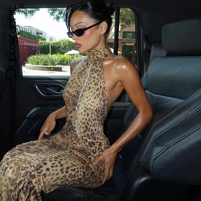 After Dark Leopard Maxi
Dress