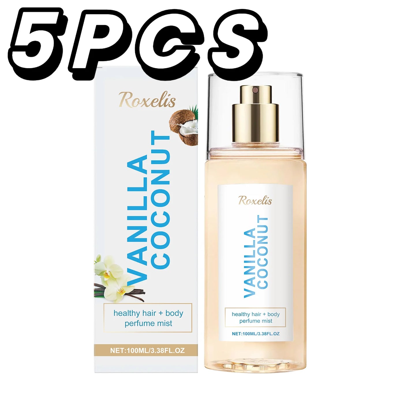 Coconut Vanilla Perfume
Mist | Light Tropical Body
Spray