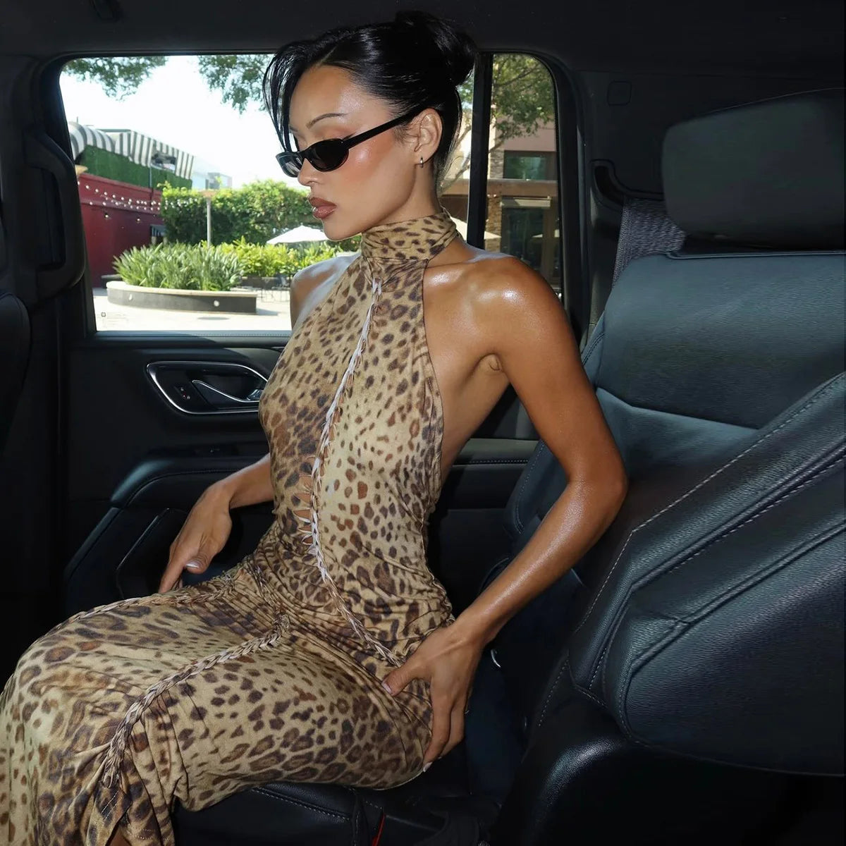 After Dark Leopard Maxi
Dress