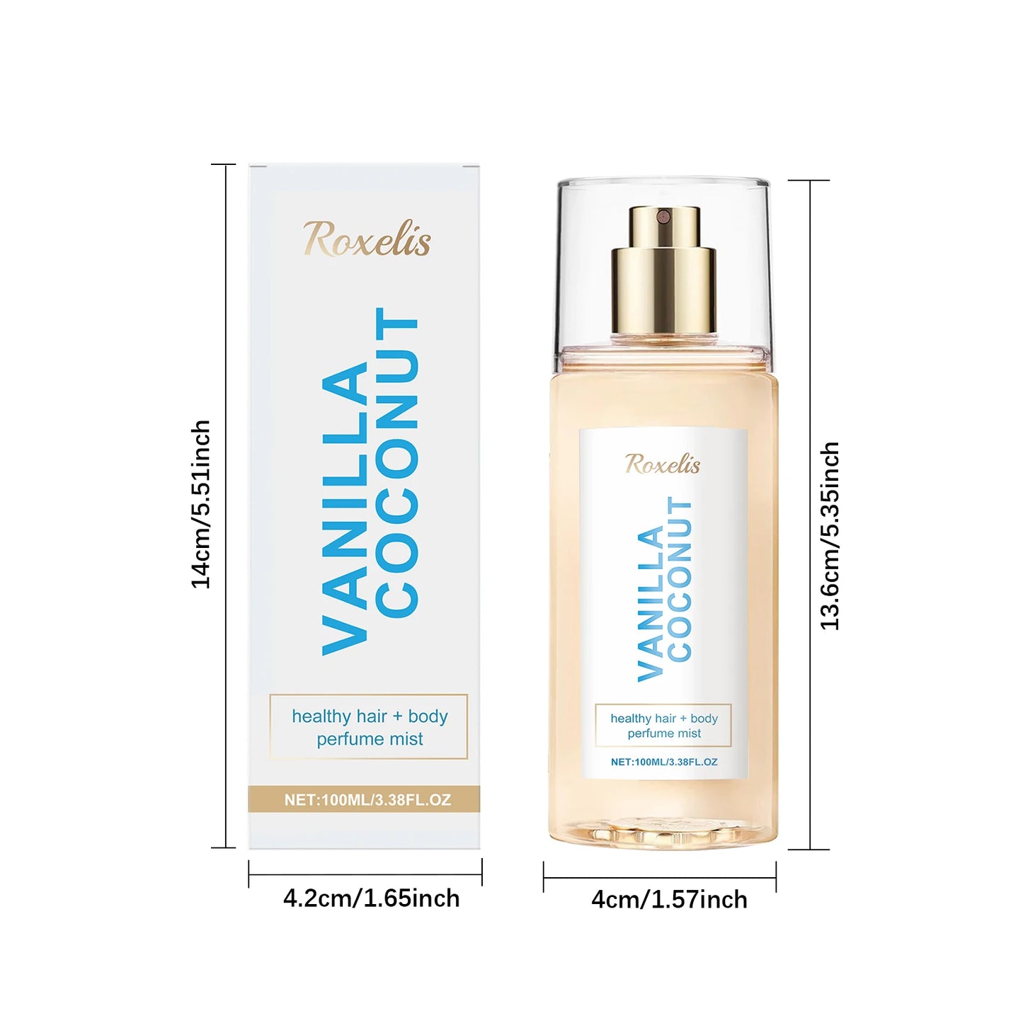 Coconut Vanilla Perfume
Mist | Light Tropical Body
Spray