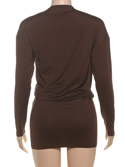After Hours Deep V Mini
Dress