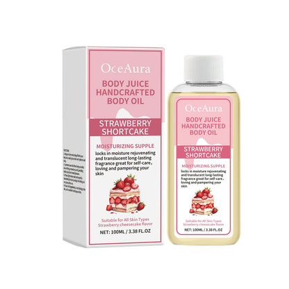 Strawberry Vanilla Body
Oil | Hydrating Glow Fragrance